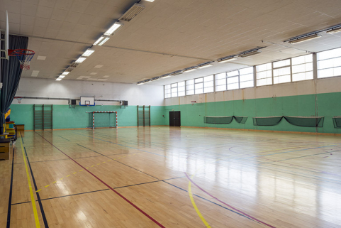 Gymnase : intérieur. © Région Bourgogne-Franche-Comté, Inventaire du patrimoine