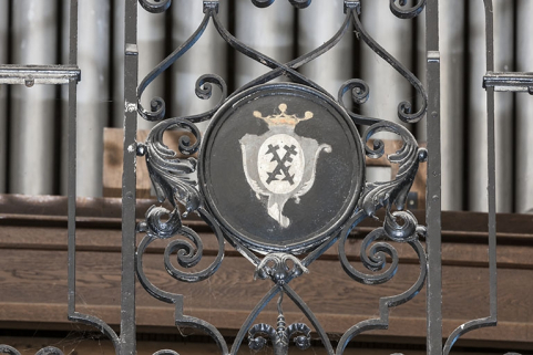 Détail : les armoiries. © Région Bourgogne-Franche-Comté, Inventaire du patrimoine