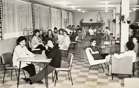 Vue intérieure du lycée durant les années 1960. © Région Bourgogne-Franche-Comté, Inventaire du patrimoine