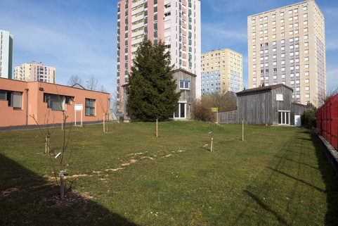 Façades postérieures des logements de fonction orientaux. © Région Bourgogne-Franche-Comté, Inventaire du patrimoine