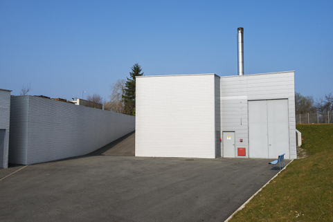 Façade postérieure sud de la chaufferie. © Région Bourgogne-Franche-Comté, Inventaire du patrimoine