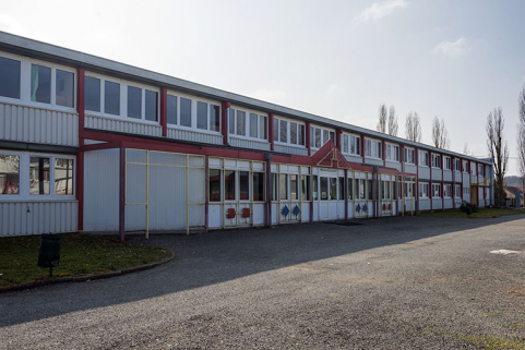 Détail de la façade antérieure nord sur cour de l'externat sud. © Région Bourgogne-Franche-Comté, Inventaire du patrimoine