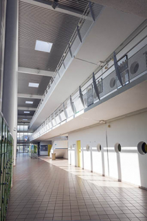 Détails des coursives de la rue intérieure. © Région Bourgogne-Franche-Comté, Inventaire du patrimoine