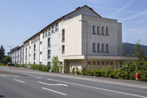 Façade postérieure est sur rue de l'externat nord-est et de l'internat, depuis le nord-est. © Région Bourgogne-Franche-Comté, Inventaire du patrimoine