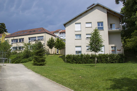 Pignon ouest de l'infirmerie et façade ouest de l'externat sud-ouest. © Région Bourgogne-Franche-Comté, Inventaire du patrimoine