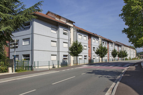 Façade postérieure est sur rue de l'externat nord-est et de l'internat, depuis le sud-est. © Région Bourgogne-Franche-Comté, Inventaire du patrimoine