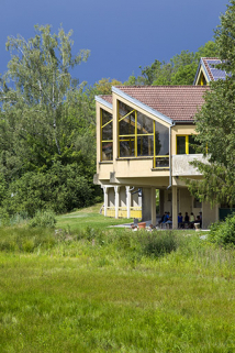 Détail de profil de la façade ouest de la restauration. © Région Bourgogne-Franche-Comté, Inventaire du patrimoine
