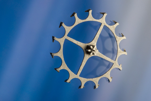 Echappement à cylindre : roue de cylindre, côté pignon. © Région Bourgogne-Franche-Comté, Inventaire du patrimoine