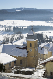 Vue d'ensemble en hiver. © Région Bourgogne-Franche-Comté, Inventaire du patrimoine