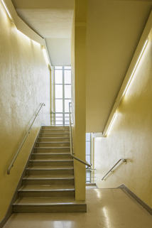 Détail d'escalier dans le pavillon d'officier est.  © Région Bourgogne-Franche-Comté, Inventaire du patrimoine