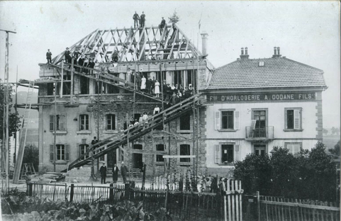 [Construction de l'usine d'Alphonse Dodane, rue de l'Helvétie], années 1920 ? © Région Bourgogne-Franche-Comté, Inventaire du patrimoine