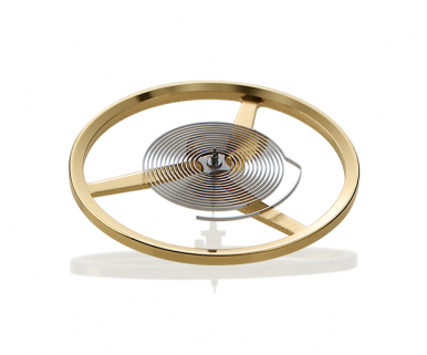 L'organe réglant de la montre : un balancier-spiral actuel, de la société suisse Nivarox-Far. © Nivarox-Far, Le Locle L'organe réglant de la montre : un balancier-spiral actuel, de la société suisse Nivarox-Far. © Nivarox-Far, Le Locle