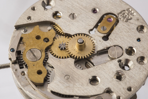 2e mouvement, côté cadran : vue en plongée. © Région Bourgogne-Franche-Comté, Inventaire du patrimoine