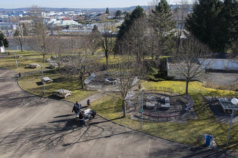Vue d'ensemble depuis le 3ème étage du "quartier latin". © Région Bourgogne-Franche-Comté, Inventaire du patrimoine