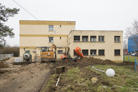 Face sud du bâtiment antérieurement affecté à usage d'externat, internat, logement. (ex Garnier) © Région Bourgogne-Franche-Comté, Inventaire du patrimoine