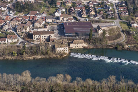 Vue d'ensemble plongeante depuis le sud. © Région Bourgogne-Franche-Comté, Inventaire du patrimoine