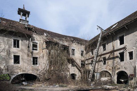 Bâtiments primitifs de la papeterie, au sud. © Région Bourgogne-Franche-Comté, Inventaire du patrimoine