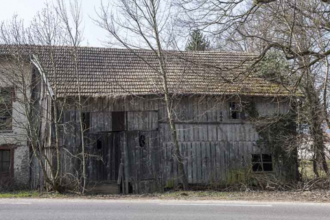 Façade est de l'entrepôt industriel. © Région Bourgogne-Franche-Comté, Inventaire du patrimoine