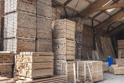 Stockage des pièces découpées. © Région Bourgogne-Franche-Comté, Inventaire du patrimoine Stockage des pièces découpées. © Région Bourgogne-Franche-Comté, Inventaire du patrimoine