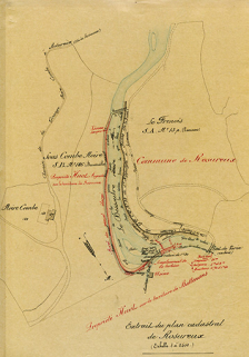 [Travaux réalisés par Huot] Extrait du plan cadastral, 11 avril 1904. © Région Bourgogne-Franche-Comté, Inventaire du patrimoine