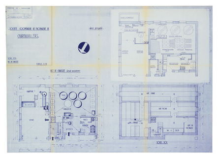 Société coopérative de fromagerie de Charmauvillers. Sous-sol, rez-de-chaussée état existant, état projeté [plans], 25 septembre 1980. © Région Bourgogne-Franche-Comté, Inventaire du patrimoine