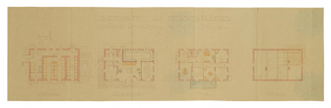Commune de Fessevillers. Projet de construction d’une fruitière. Plans, 1932. © Région Bourgogne-Franche-Comté, Inventaire du patrimoine