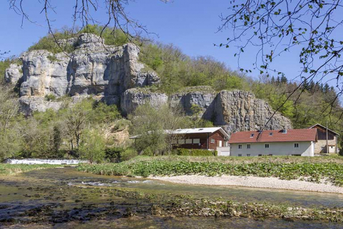 Site de la scierie : vue d'ensemble, depuis le sud. © Région Bourgogne-Franche-Comté, Inventaire du patrimoine