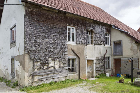 Façade postérieure, de trois quarts gauche. © Région Bourgogne-Franche-Comté, Inventaire du patrimoine