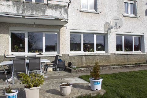 Façade postérieure : fenêtres de l'atelier. © Région Bourgogne-Franche-Comté, Inventaire du patrimoine
