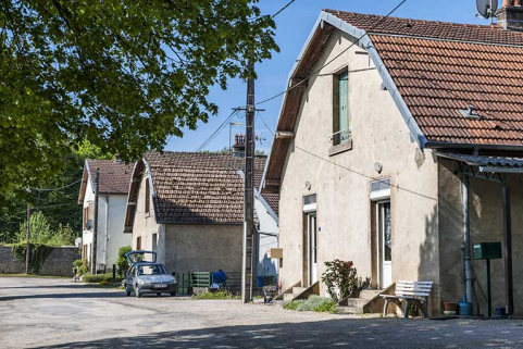 Pignons des logements ouvriers (allée des Rompeux). © Région Bourgogne-Franche-Comté, Inventaire du patrimoine Pignons des logements ouvriers (allée des Rompeux). © Région Bourgogne-Franche-Comté, Inventaire du patrimoine