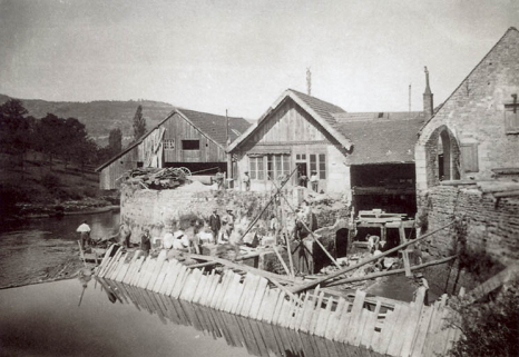 Travaux d'aménagement hydraulique, s.d. [fin 19e siècle]. © Région Bourgogne-Franche-Comté, Inventaire du patrimoine