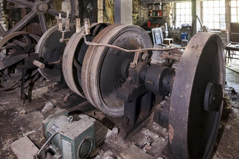 Volants du martinet et arbre à cames. © Région Bourgogne-Franche-Comté, Inventaire du patrimoine