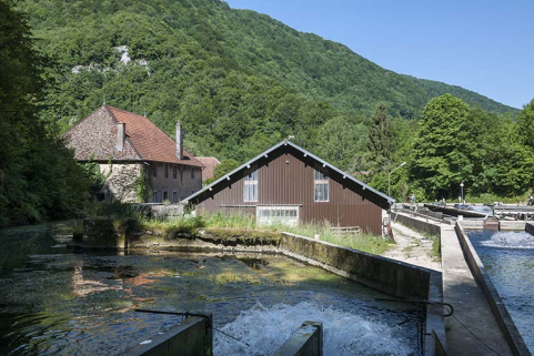 Vue depuis l'emplacement du bassin de retenue. © Région Bourgogne-Franche-Comté, Inventaire du patrimoine Vue depuis l'emplacement du bassin de retenue. © Région Bourgogne-Franche-Comté, Inventaire du patrimoine