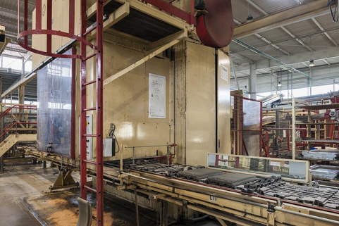 Unité de fabrication dite UL 5. Sortie de presse. © Région Bourgogne-Franche-Comté, Inventaire du patrimoine Unité de fabrication dite UL 5. Sortie de presse. © Région Bourgogne-Franche-Comté, Inventaire du patrimoine