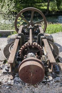 Départ de la transmission de la turbine. © Région Bourgogne-Franche-Comté, Inventaire du patrimoine Départ de la transmission de la turbine. © Région Bourgogne-Franche-Comté, Inventaire du patrimoine