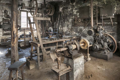 Atelier de mécanique. Vue d'ensemble depuis le nord. © Région Bourgogne-Franche-Comté, Inventaire du patrimoine