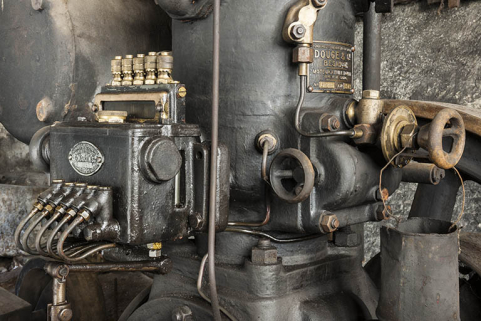 Détail du moteur semi-diesel. © Région Bourgogne-Franche-Comté, Inventaire du patrimoine