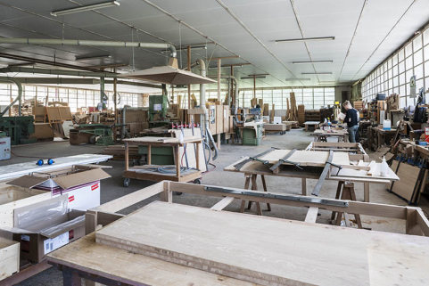 Atelier de menuiserie. Vue d'ensemble depuis l'est. © Région Bourgogne-Franche-Comté, Inventaire du patrimoine