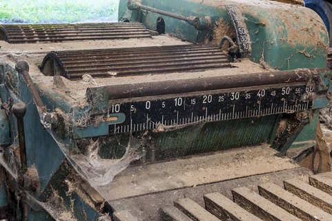 Barre de réglage de la déligneuse. © Région Bourgogne-Franche-Comté, Inventaire du patrimoine