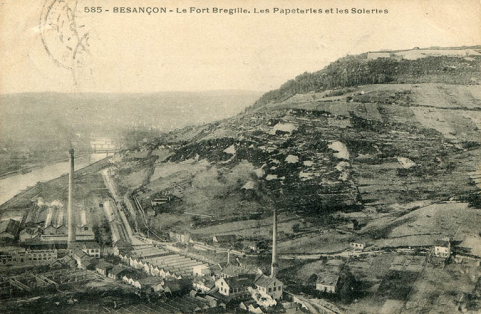 585 - Besançon - Le Fort Bregille. Les Papeteries et les Soieries, [1905]. © Région Bourgogne-Franche-Comté, Inventaire du patrimoine