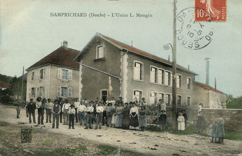 Damprichard (Doubs) - L'usine L. Mongin [sic], entre 1904 et 1909. © Région Bourgogne-Franche-Comté, Inventaire du patrimoine