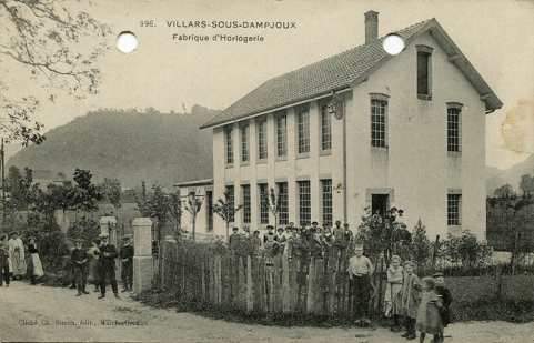 996. Villars-sous-Dampjoux. Fabrique d'horlogerie, entre 1908 et 1914. © Région Bourgogne-Franche-Comté, Inventaire du patrimoine