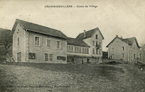 Charmauvillers - Centre du village, 1er quart 20e siècle (avant 1909). © Région Bourgogne-Franche-Comté, Inventaire du patrimoine Charmauvillers - Centre du village, 1er quart 20e siècle (avant 1909). © Région Bourgogne-Franche-Comté, Inventaire du patrimoine
