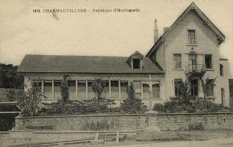 1395 Charmauvillers - Fabrique d'horlogerie, 1er quart 20e siècle. © Région Bourgogne-Franche-Comté, Inventaire du patrimoine 1395 Charmauvillers - Fabrique d'horlogerie, 1er quart 20e siècle. © Région Bourgogne-Franche-Comté, Inventaire du patrimoine