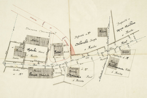 Acquisitions, aliénations, échanges d'immeubles communaux [plan-masse et de situation de l'usine Rotschi], 19 juillet 1899. © Région Bourgogne-Franche-Comté, Inventaire du patrimoine