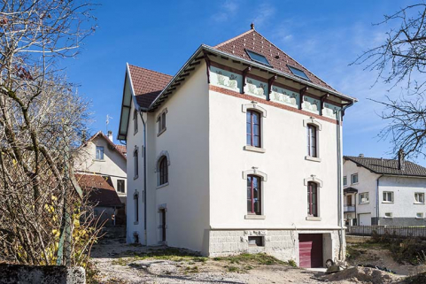 Maison : façades postérieure et latérale gauche. © Région Bourgogne-Franche-Comté, Inventaire du patrimoine