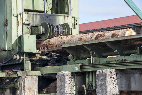 Détail du poste d'écorçage. © Région Bourgogne-Franche-Comté, Inventaire du patrimoine