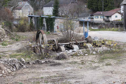 Usine du Moulin-Neuf. Vestiges de la turbine double. © Région Bourgogne-Franche-Comté, Inventaire du patrimoine Usine du Moulin-Neuf. Vestiges de la turbine double. © Région Bourgogne-Franche-Comté, Inventaire du patrimoine