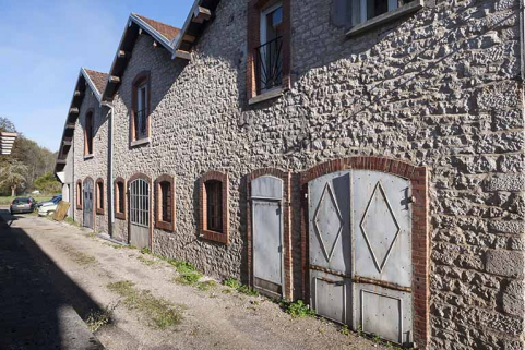 Salle des machines et chaufferie. Pignons de la façade postérieure. © Région Bourgogne-Franche-Comté, Inventaire du patrimoine