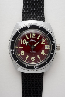 Montre-bracelet mécanique de plongée Edma (mouvement Jeambrun 27 DC). © Région Bourgogne-Franche-Comté, Inventaire du patrimoine